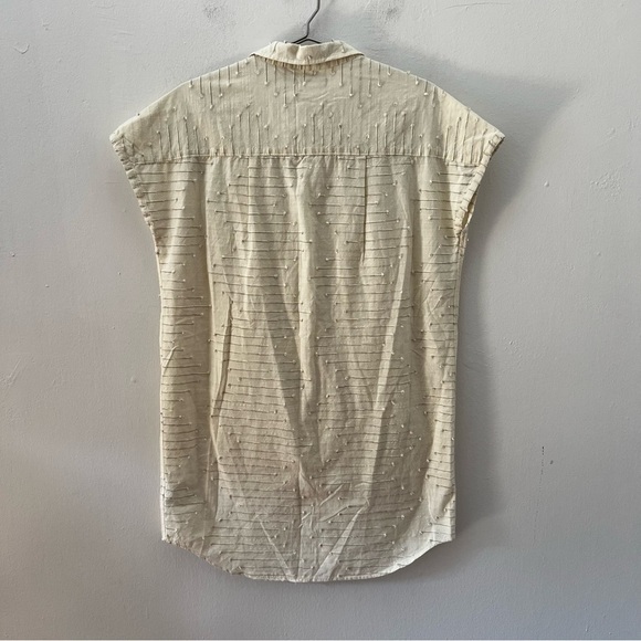 NEW Outerknown Natural Bee Organic Cotton Shirt Dress Small Relaxed - Picture 3 of 7